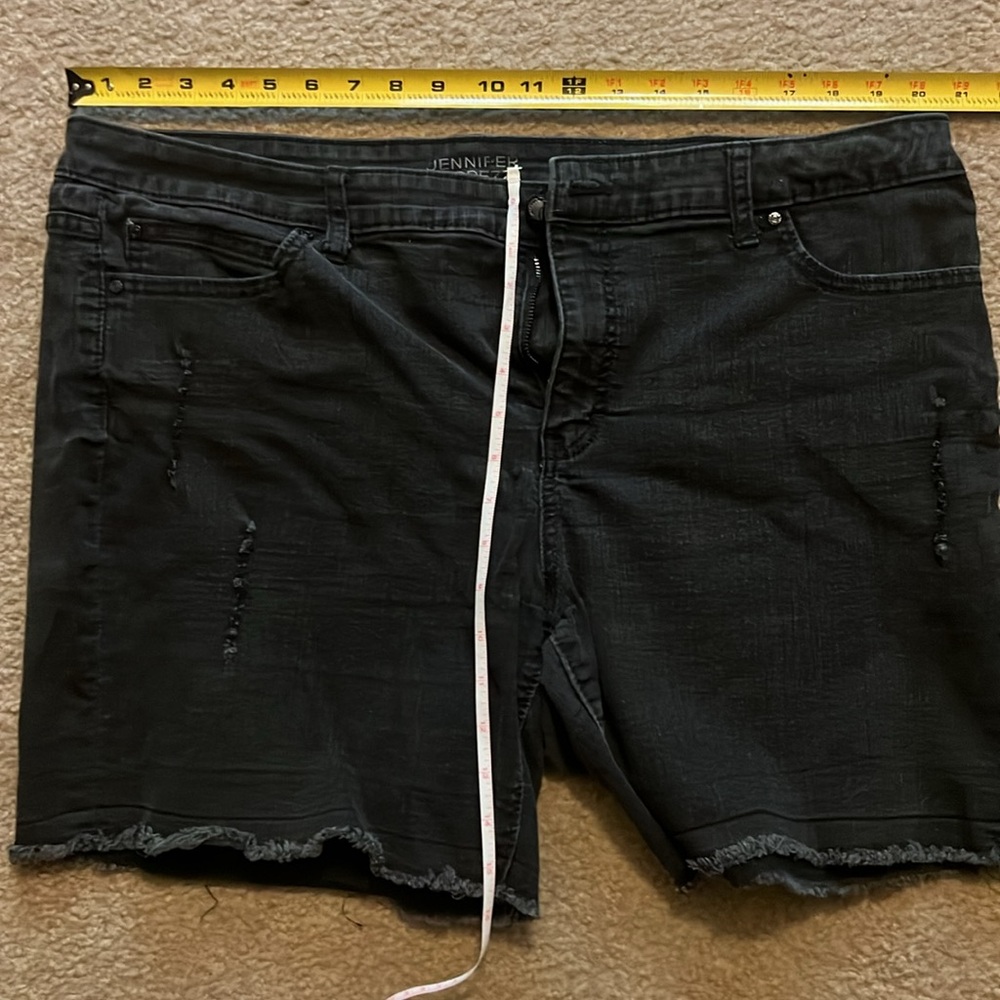 J-Lo Black Jean Shorts